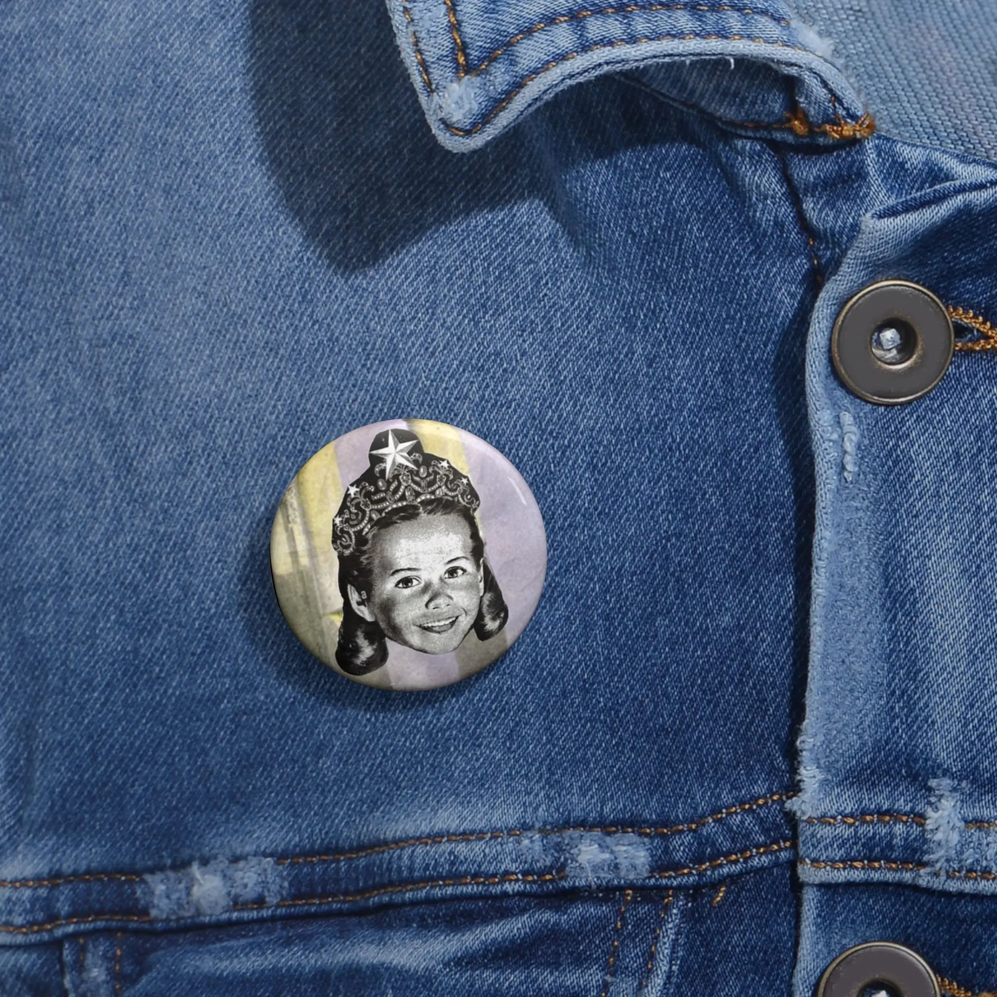 The High Priestess Tarot Pin – Intuition, Mystery & Inner Knowing Button - Image 2