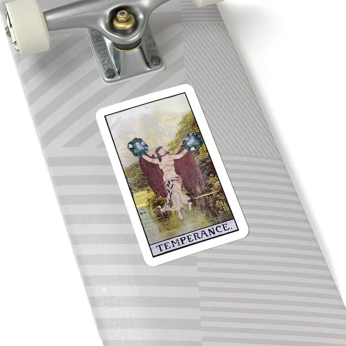 Temperance Sticker – Balance & Harmony Tarot Collage | PocketFate Kiss-Cut Sticker - Image 5