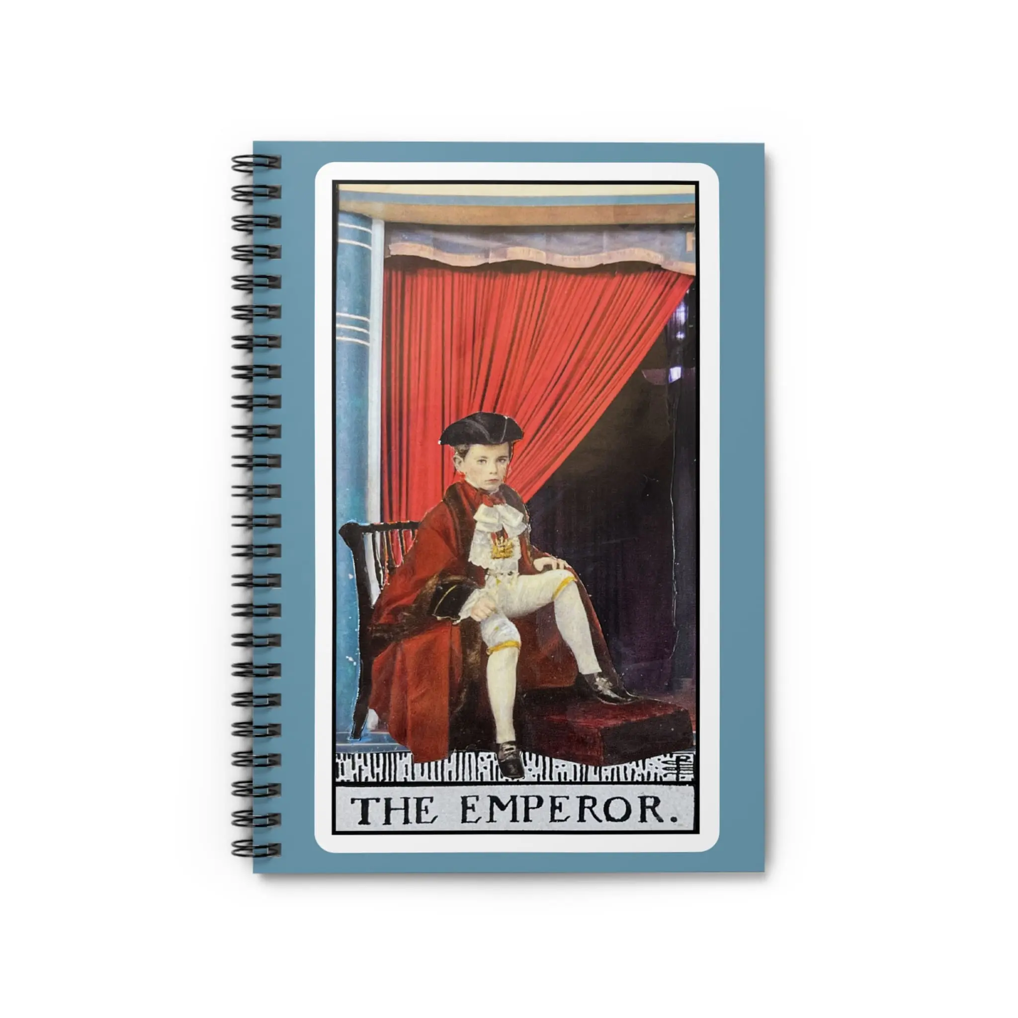 The Emperor Tarot Spiral Notebook — Ruled Journal for Tarot Readers & Spiritual Journaling