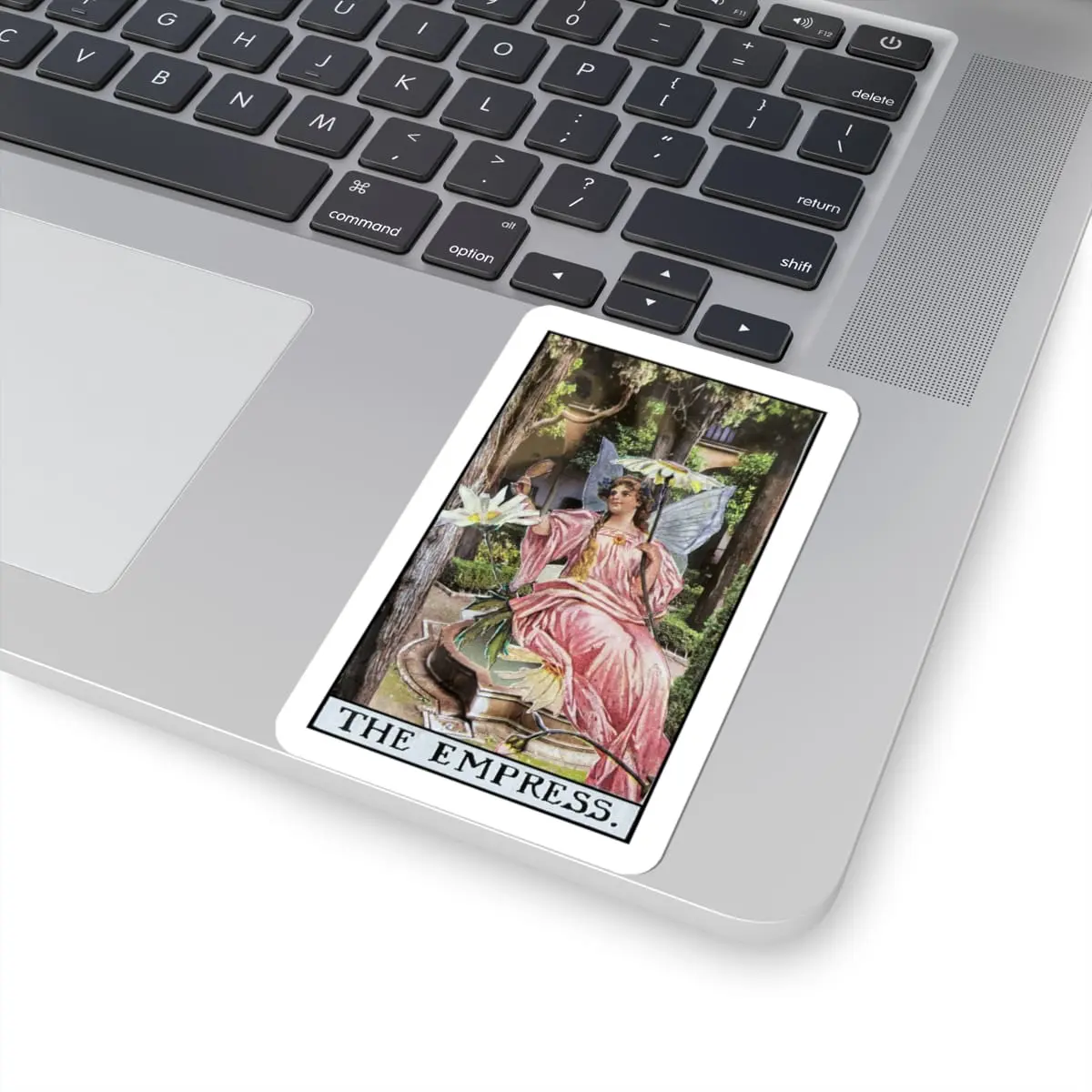 The Empress Sticker – Vintage Botanical Collage | PocketFate Kiss-Cut Sticker - Image 2