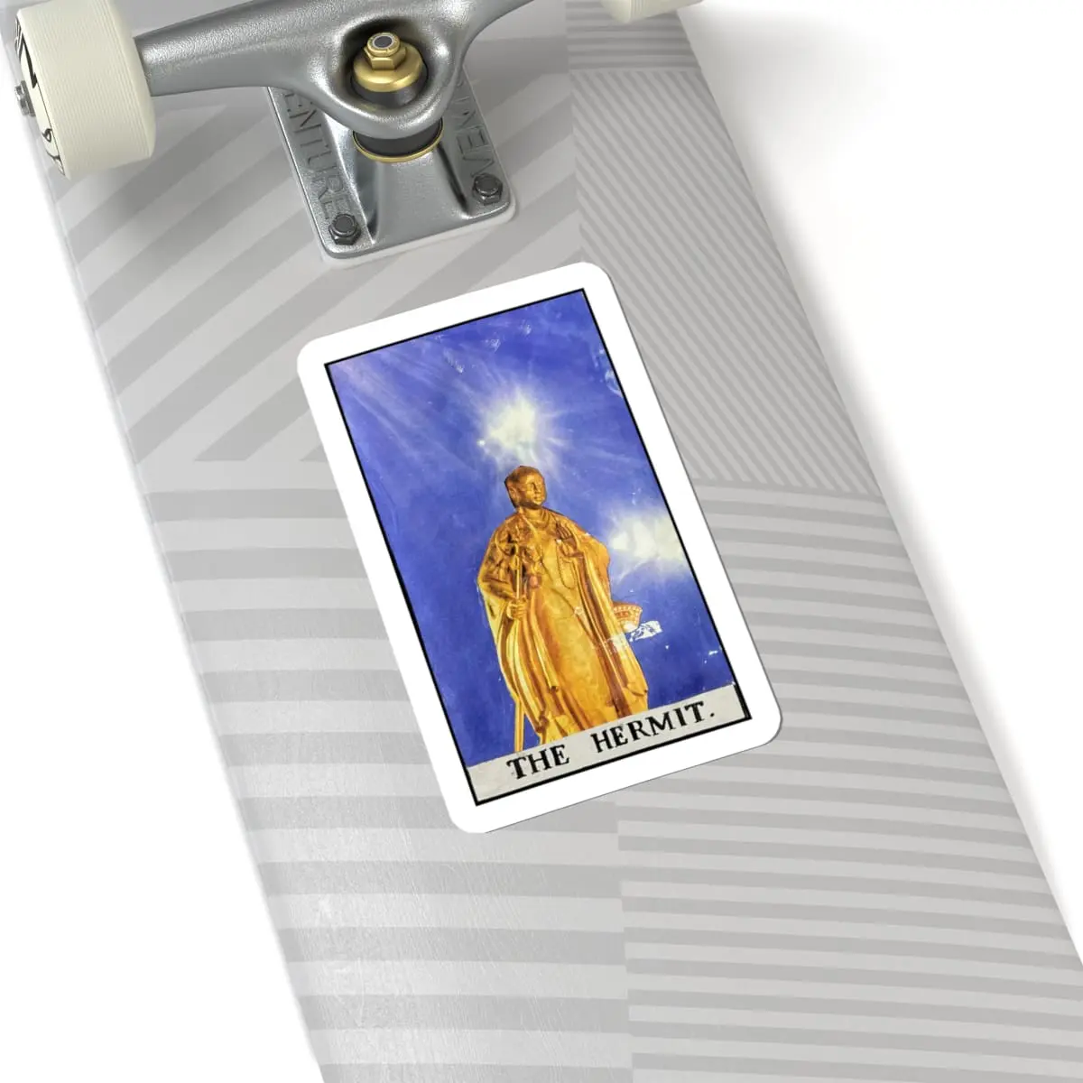 The Hermit Sticker – Minimal Occult Collage | PocketFate Kiss-Cut Sticker - Image 5