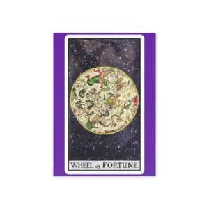 Wheel of Fortune Zodiac Card – Celestial Display Card | PocketFate Mini Art Print