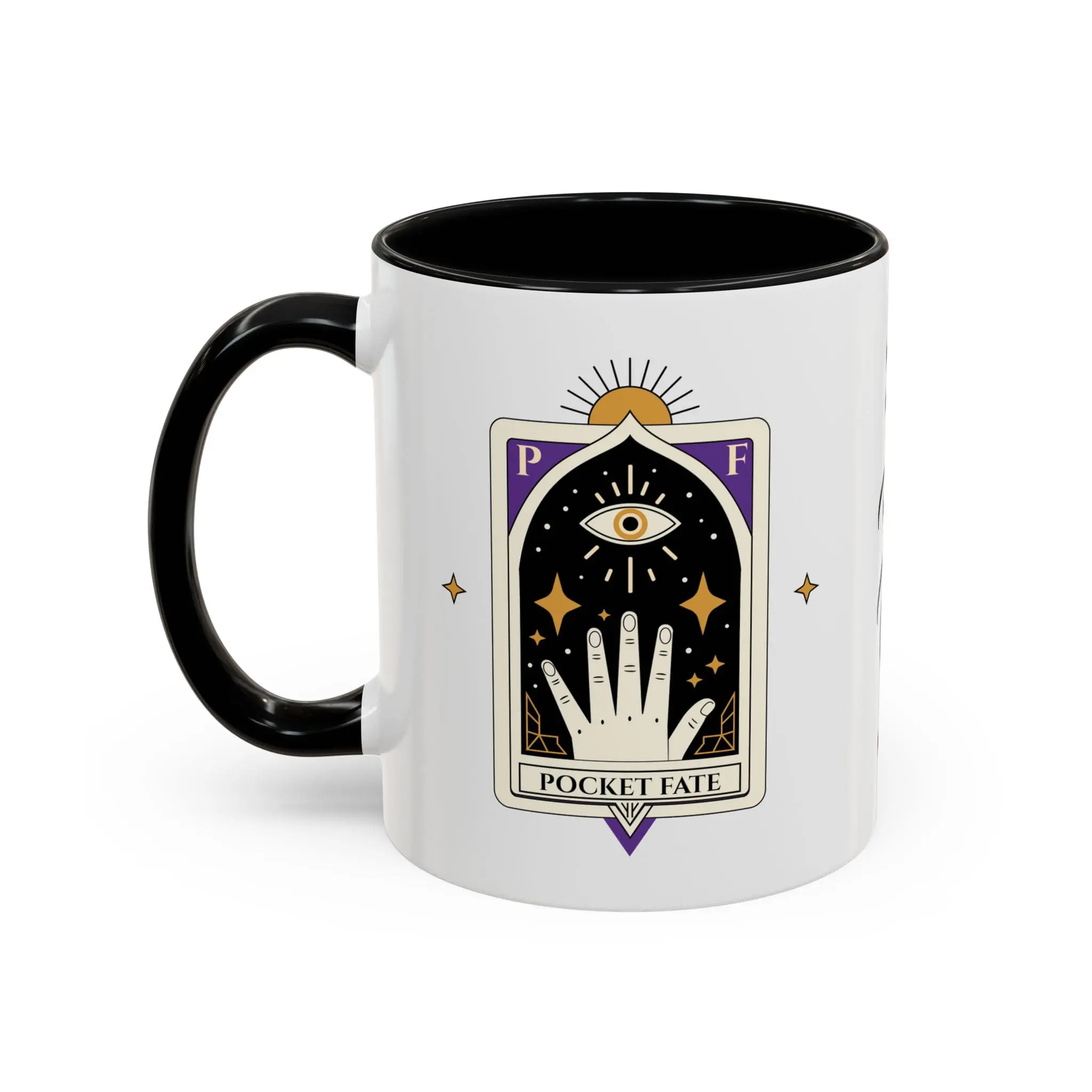 Temperance Tarot Accent Mug – PocketFate Balance & Harmony Coffee Cup (11oz, 15oz) - Image 3