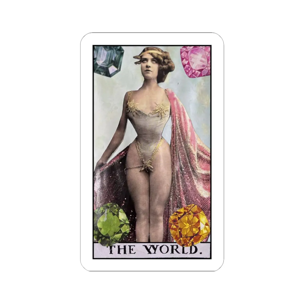 The World Sticker – Surreal Gem Collage | PocketFate Kiss-Cut Sticker - Image 4
