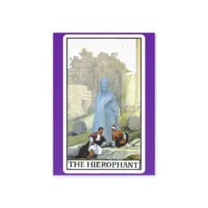 The Hierophant Collage Card – Vintage Symbolic Tradition Art | PocketFate Display Card