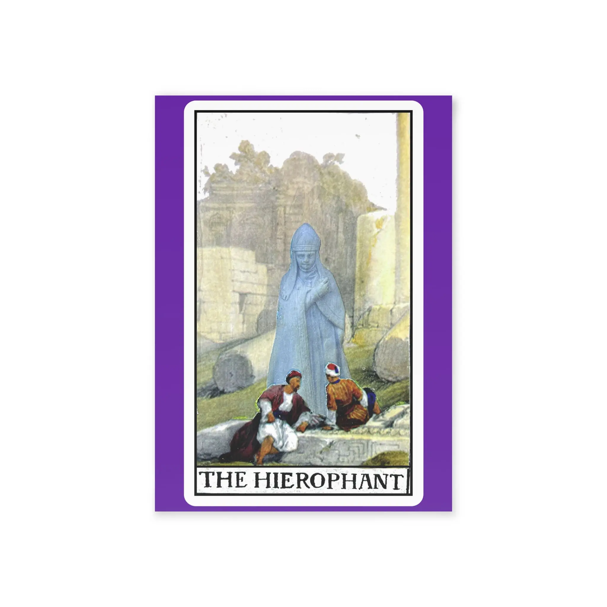The Hierophant Collage Card – Vintage Symbolic Tradition Art | PocketFate Display Card