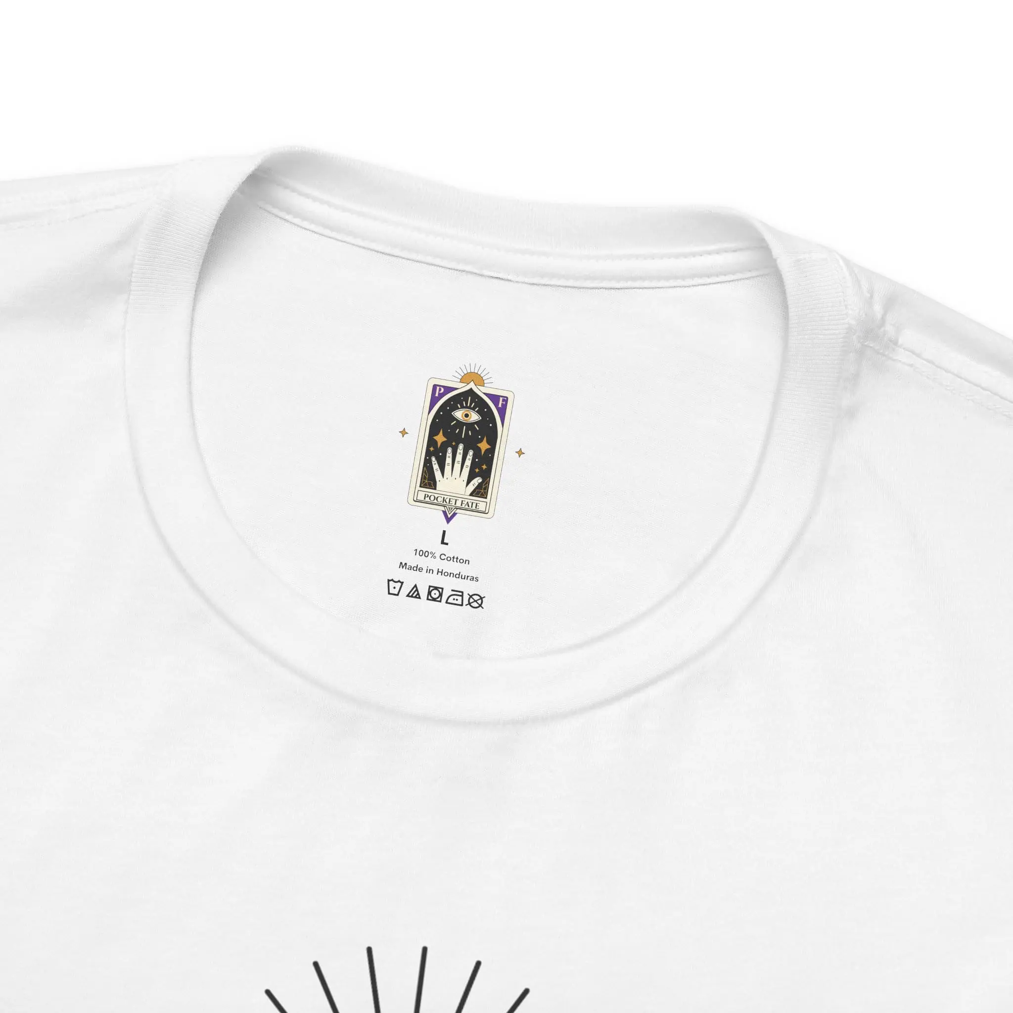 PocketFate Mystic Hand T-Shirt – Tarot Eye Symbol Graphic Tee - Image 3