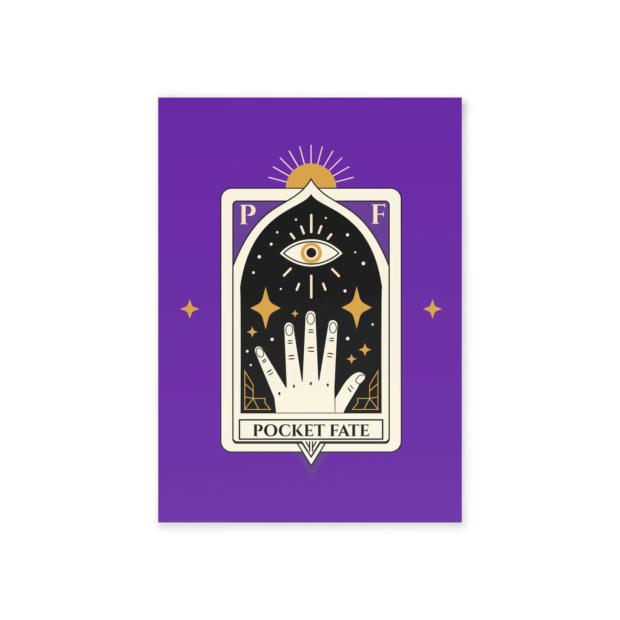 The Chariot Collage Card – Surreal Unicorn Motion Art | PocketFate Display Card - Image 2