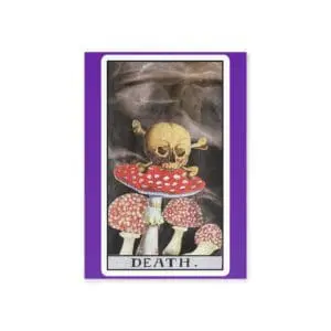 Death Collage Card | Vintage Skull Art – PocketFate