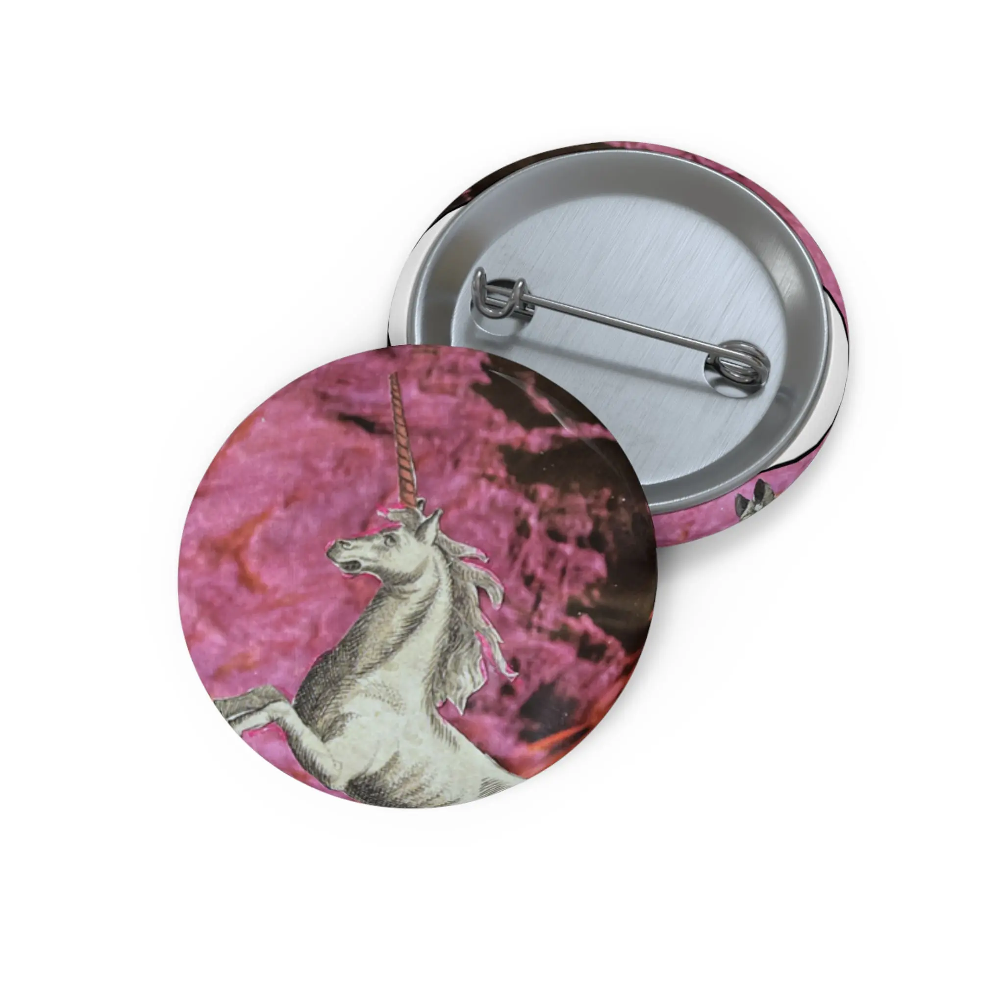 The Chariot Tarot Pin – Unicorn Power & Forward Momentum Gothic Button