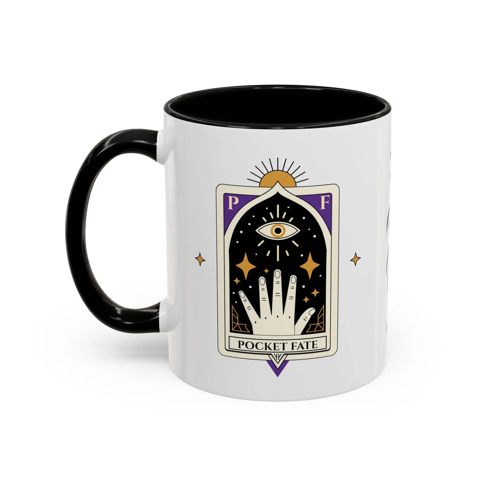 The Chariot Tarot Accent Mug – Unicorn Power & Forward Motion Coffee Cup (11oz, 15oz) - Image 3