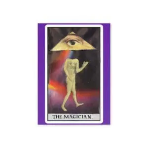 The Magician Collage Card – Surreal Occult Art | PocketFate Display Card