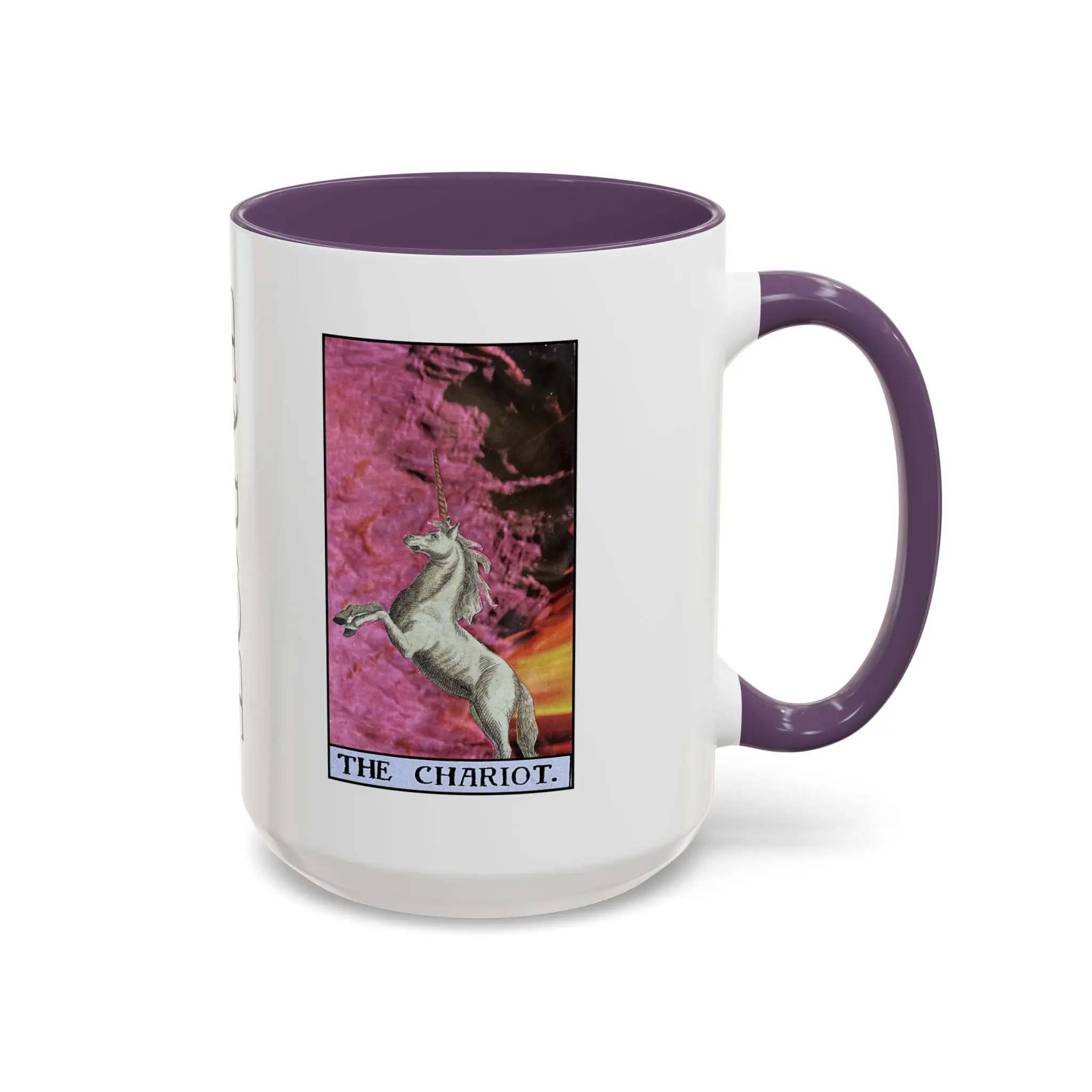 The Chariot Tarot Accent Mug – Unicorn Power & Forward Motion Coffee Cup (11oz, 15oz) - Image 66
