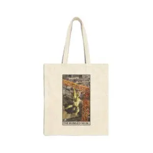 The Hanged Man Tarot Tote Bag – Mystical Surrender Market Bag – Major Arcana Tarot Carryall