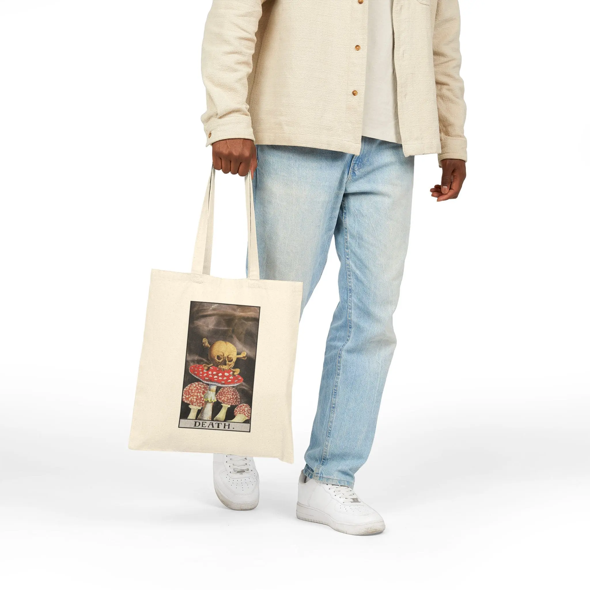 Death Tarot Tote Bag – Transformation Tarot Market Bag – Mystical Major Arcana Carryall - Image 5