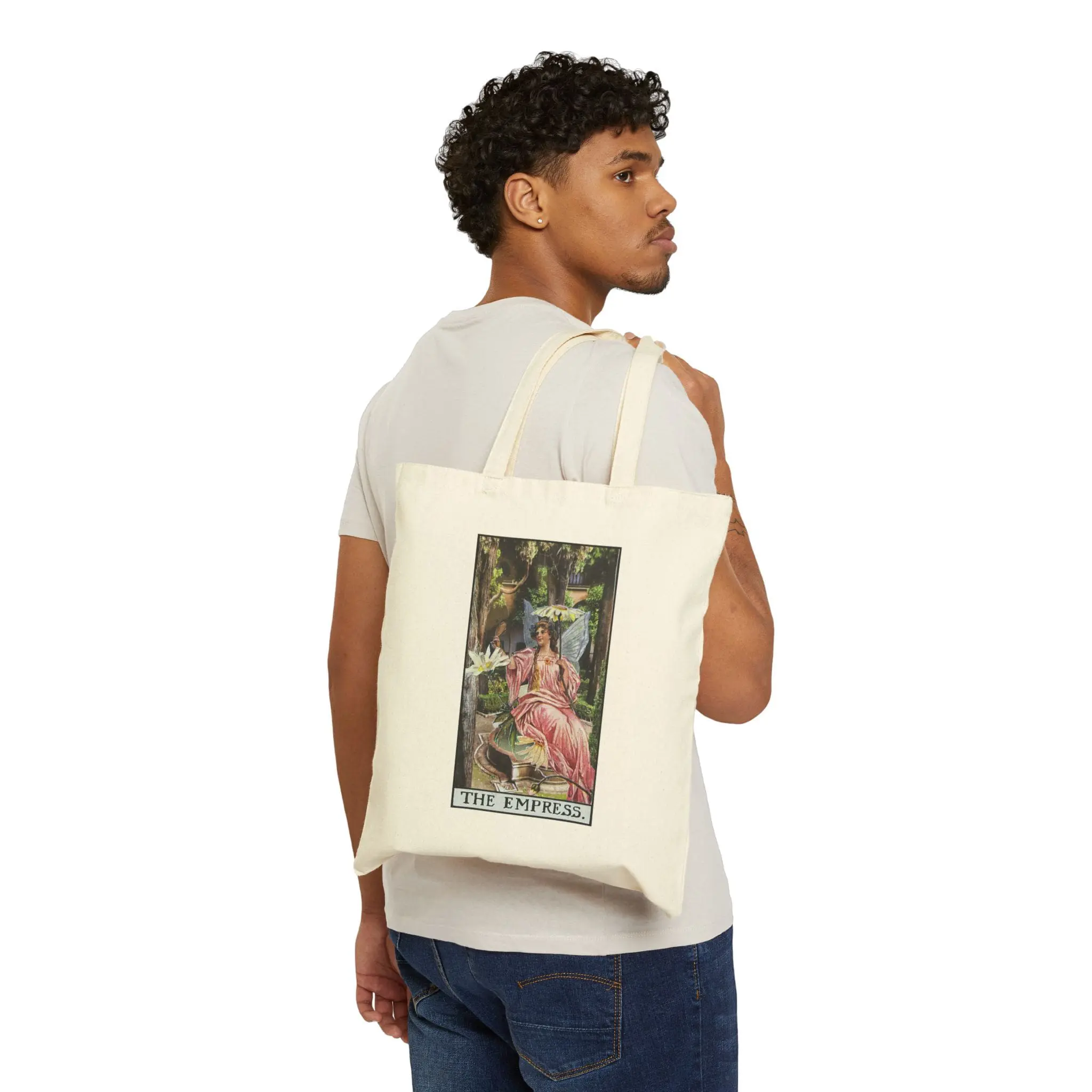 The Empress Tarot Tote Bag – Divine Feminine Market Bag – Mystical Tarot Carryall - Image 3