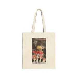 Death Tarot Tote Bag – Transformation Tarot Market Bag – Mystical Major Arcana Carryall