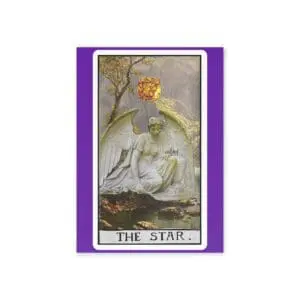 The Star Tarot Greeting Card – Celestial Tarot Art Card – Mystical Major Arcana Stationery