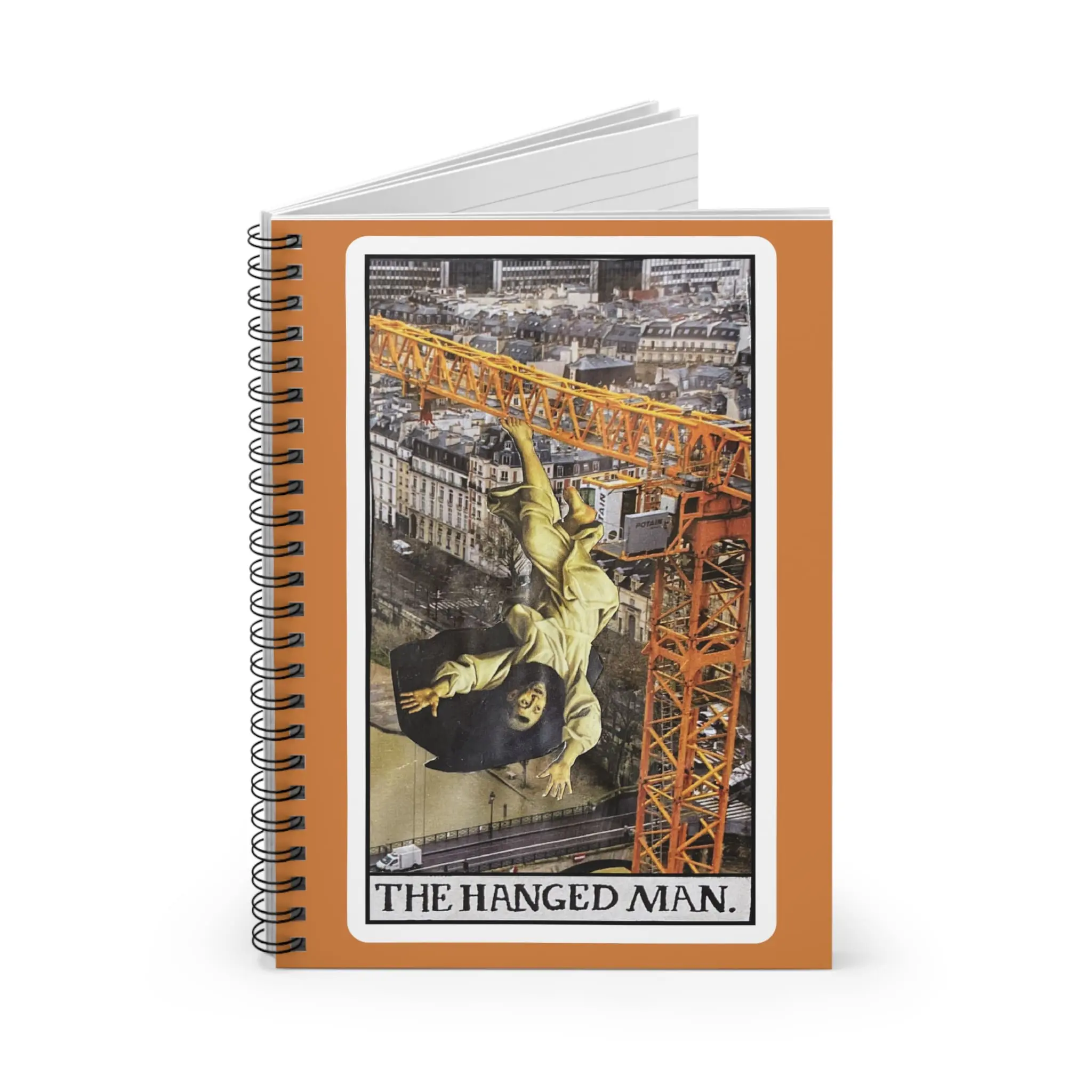 The Hanged Man Tarot Spiral Notebook — Gothic Tarot Journal, Ruled Lined Notes - Image 2