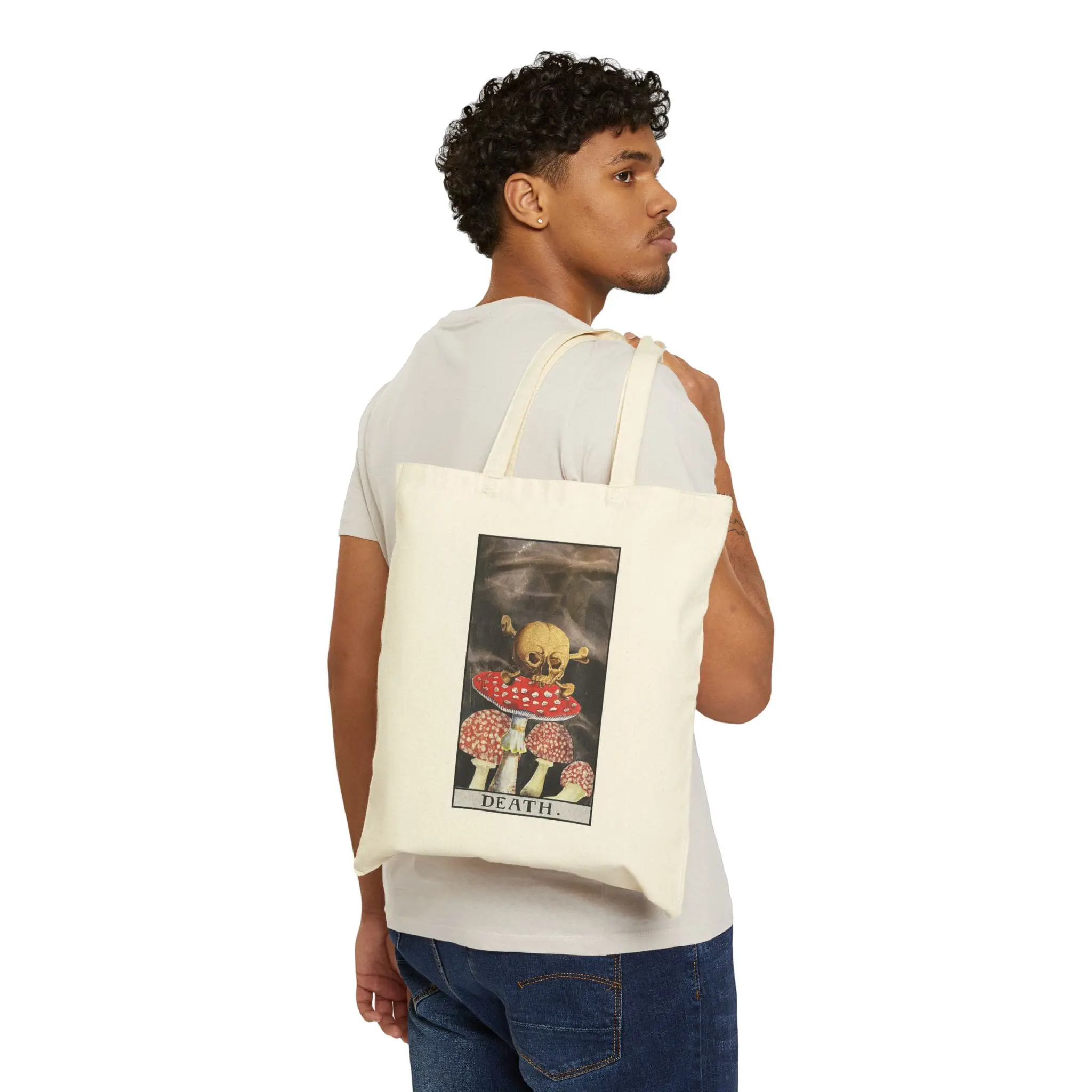 Death Tarot Tote Bag – Transformation Tarot Market Bag – Mystical Major Arcana Carryall - Image 3