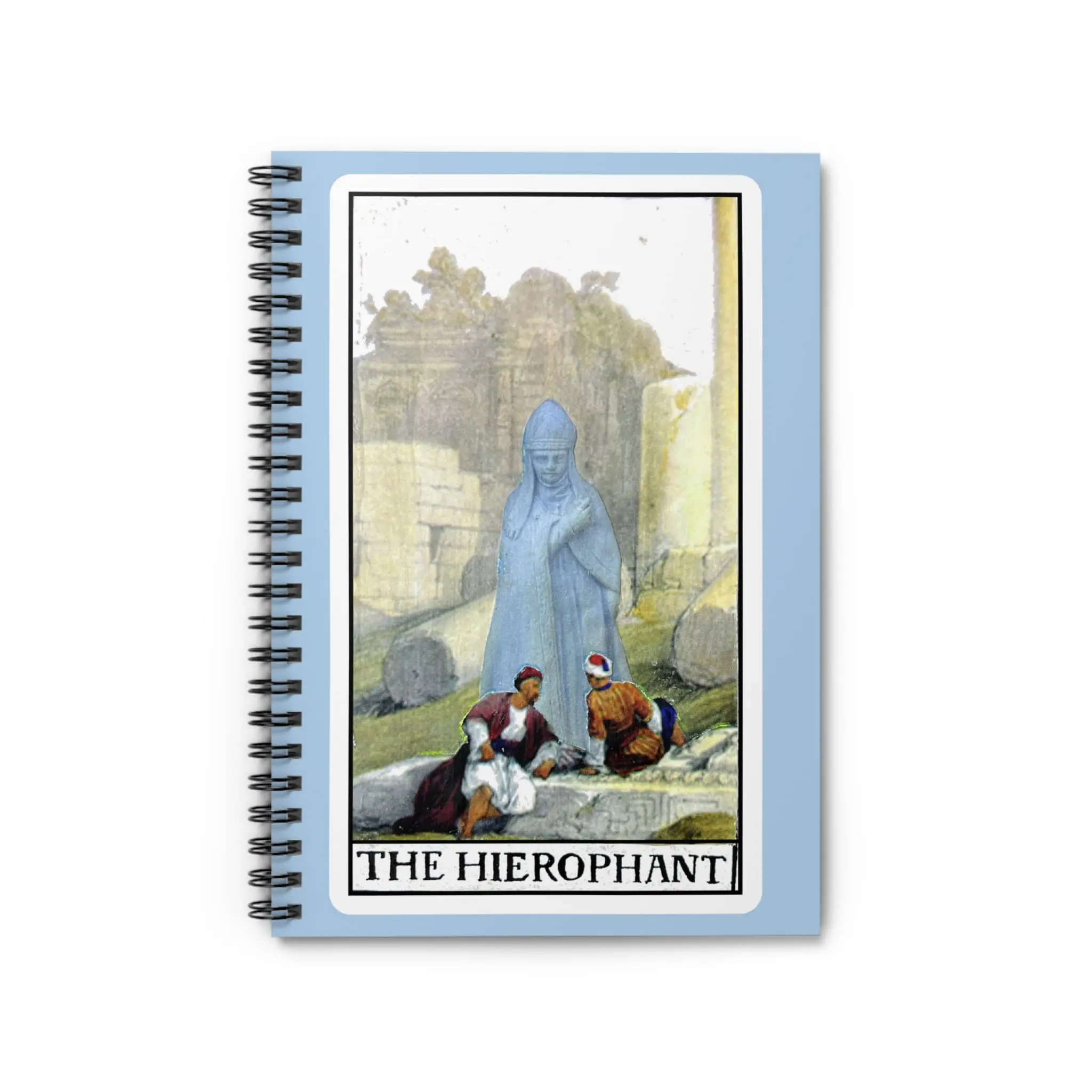 Tarot "The Hierophant" Spiral Notebook – Ruled Journal for Spiritual Study & Daily Reflection