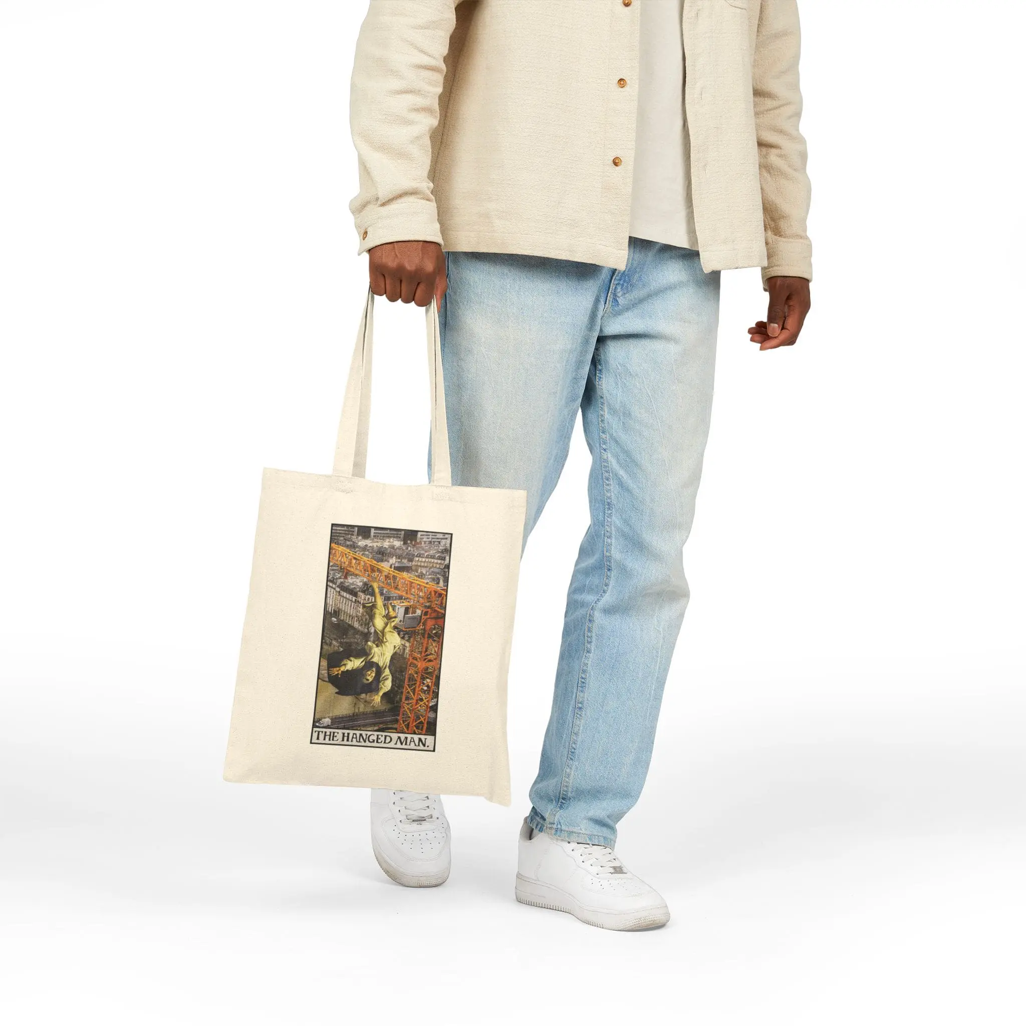 The Hanged Man Tarot Tote Bag – Mystical Surrender Market Bag – Major Arcana Tarot Carryall - Image 5