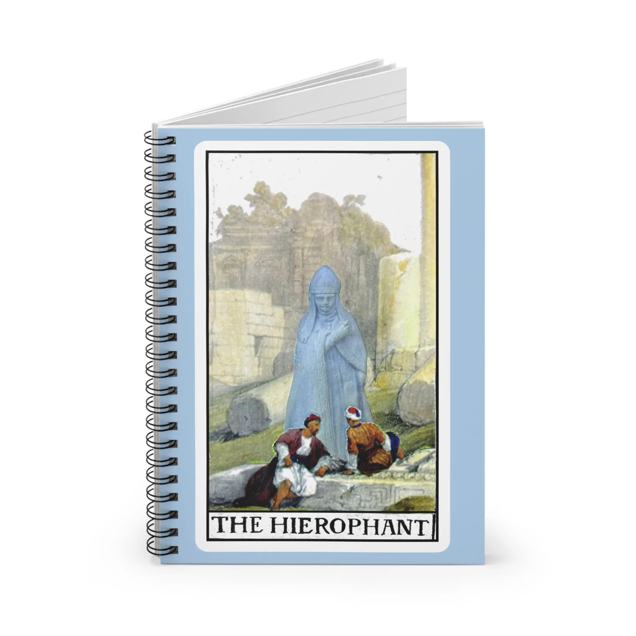 Tarot "The Hierophant" Spiral Notebook – Ruled Journal for Spiritual Study & Daily Reflection - Image 2
