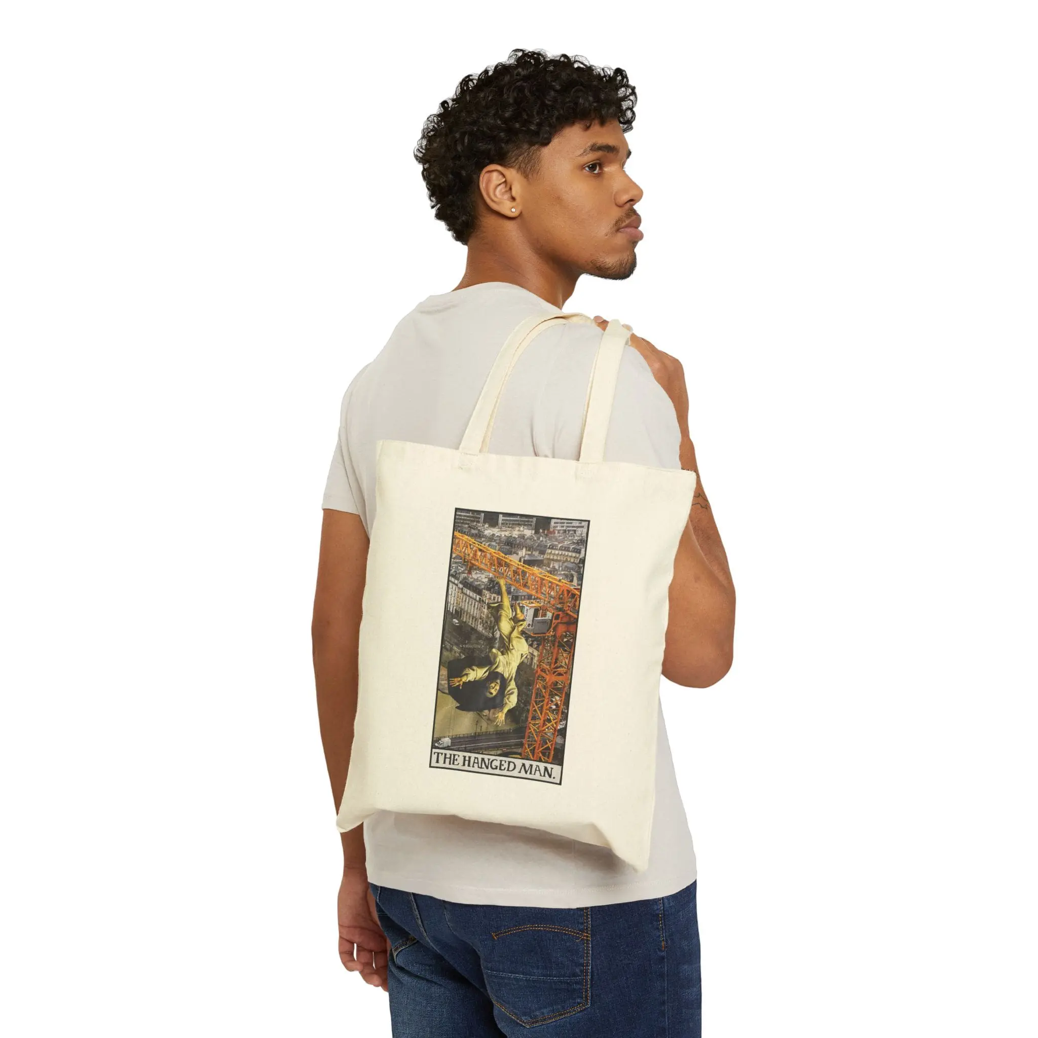 The Hanged Man Tarot Tote Bag – Mystical Surrender Market Bag – Major Arcana Tarot Carryall - Image 3